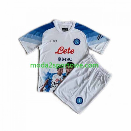 Koszulka SSC NAPOLI Face Game Minjae 3 Dziecięcy Domowe Stroje Piłkarskie 2022/23 Krótki Rękaw